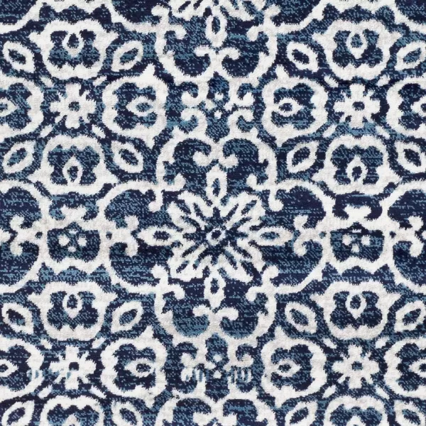 Artistic Weavers Afia Floral Vintage Area Rug 53 x 73 WhiteCharcoal27 x 73 NavyGrey