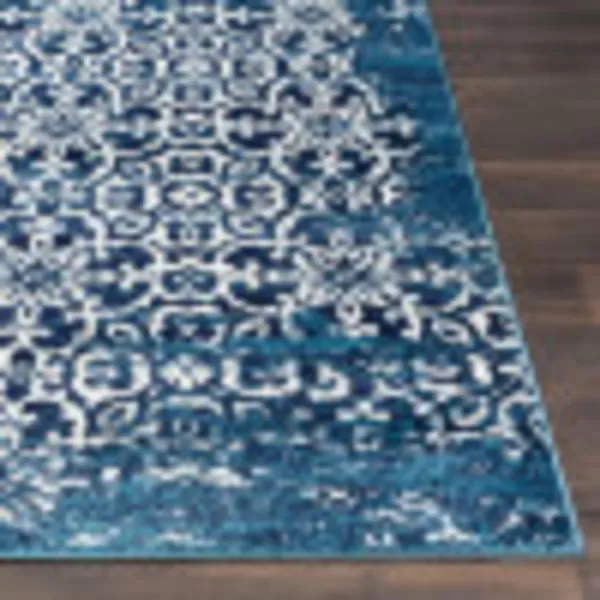 Artistic Weavers Afia Floral Vintage Area Rug 53 x 73 WhiteCharcoal27 x 73 NavyGrey