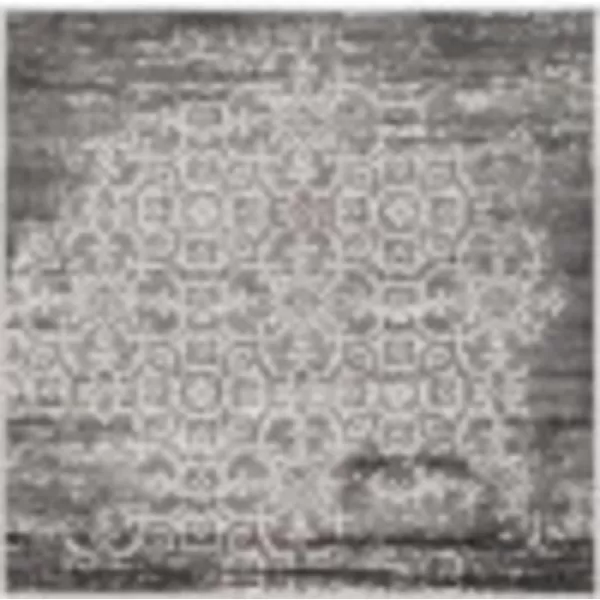 Artistic Weavers Afia Floral Vintage Area Rug 53 x 73 WhiteCharcoal53 Square CharcoalWhite