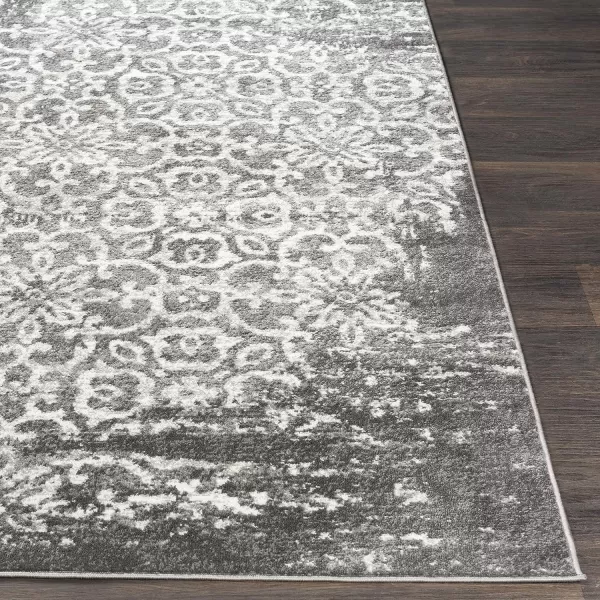 Artistic Weavers Afia Floral Vintage Area Rug 53 x 73 WhiteCharcoal710 x 102 CharcoalWhite