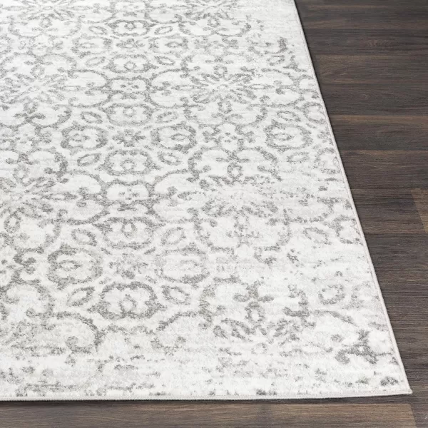 Artistic Weavers Afia Floral Vintage Area Rug 53 x 73 WhiteCharcoal710 x 102 WhiteCharcoal