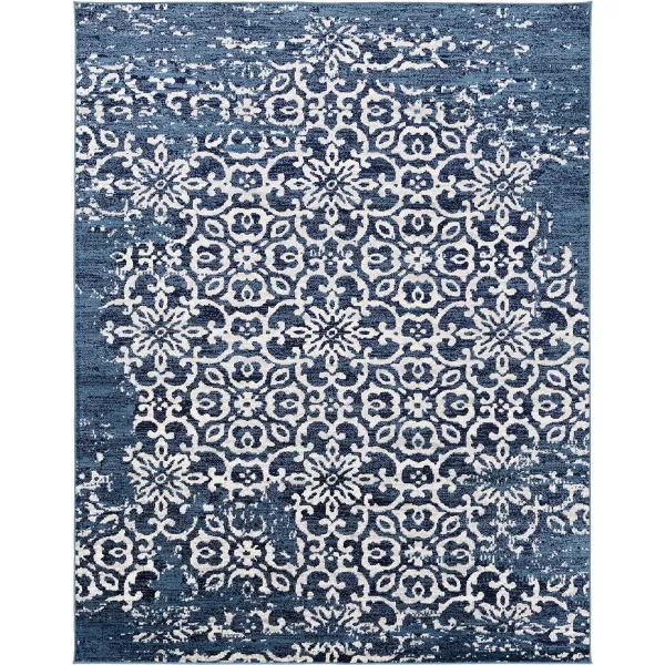 Artistic Weavers Afia Floral Vintage Area Rug 53 x 73 WhiteCharcoal710 x 103 GreyNavy