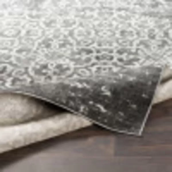 Artistic Weavers Afia Floral Vintage Area Rug 53 x 73 WhiteCharcoal810 x 12 CharcoalWhite