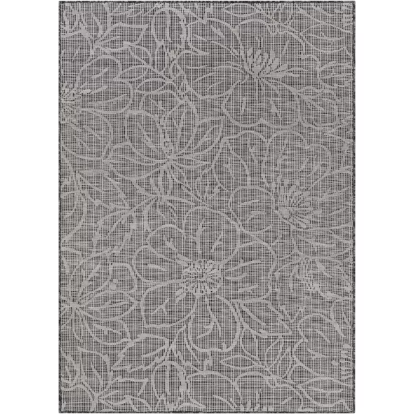 Artistic Weavers Agneta Outdoor Floral Area Rug 51 x 7 Blue26 x 4 Dark Gray