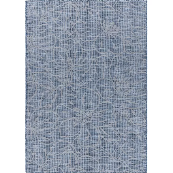 Artistic Weavers Agneta Outdoor Floral Area Rug 51 x 7 Blue26 x 73 Blue