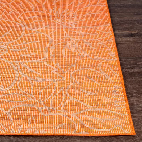 Artistic Weavers Agneta Outdoor Floral Area Rug 51 x 7 Blue51 x 7 Orange