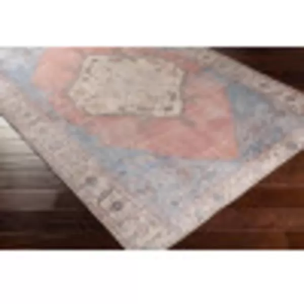 Artistic Weavers Alicia Vintage Medallion Area Rug 27 x 20 OrangeDenim27 x 14