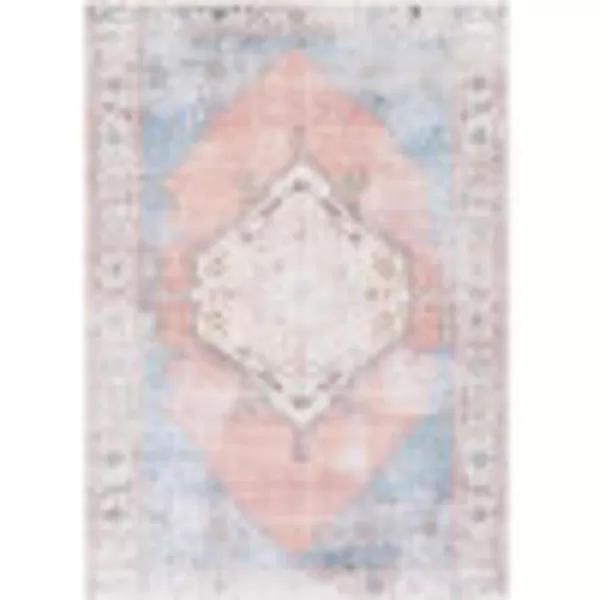 Artistic Weavers Alicia Vintage Medallion Area Rug 27 x 20 OrangeDenim27 x 710