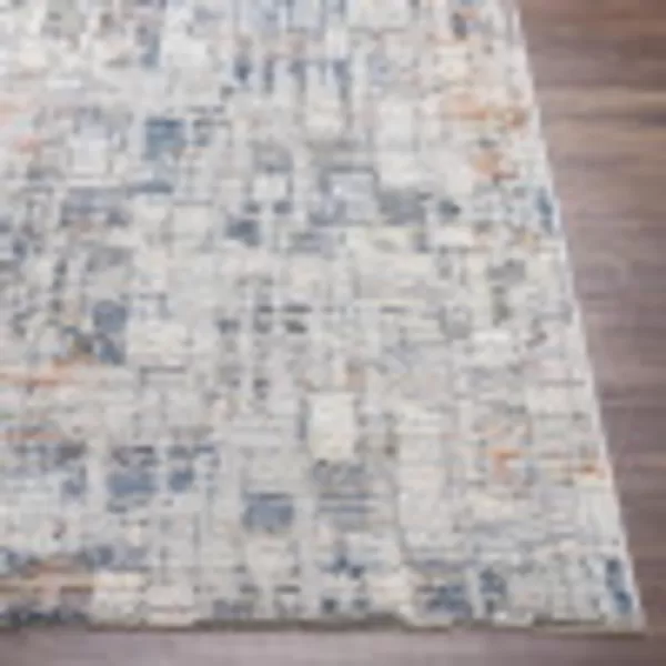 Artistic Weavers Amodini Modern Abstract Area Rug 710 x 10 DenimBurnt Orange2 x 3