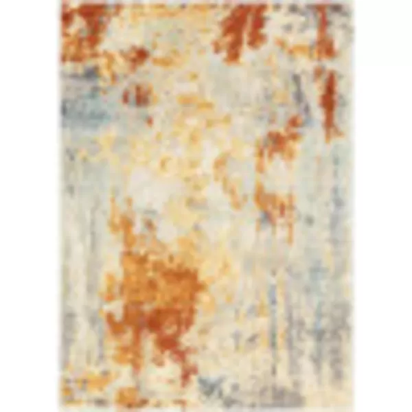 Artistic Weavers Amphitrite Outdoor Modern Abstract Area Rug 53 x 73 Burnt OrangeGr53 x 73 Burnt OrangeGray