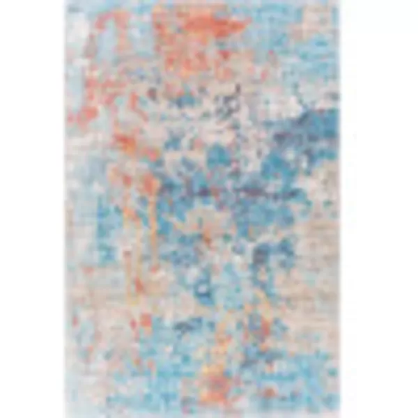 Artistic Weavers Angel Modern Abstract Area Rug 5 x 76 TealBurnt OrangeArtistic Weavers Angel Modern Abstract Area Rug 5 x 76 TealBurnt Orange