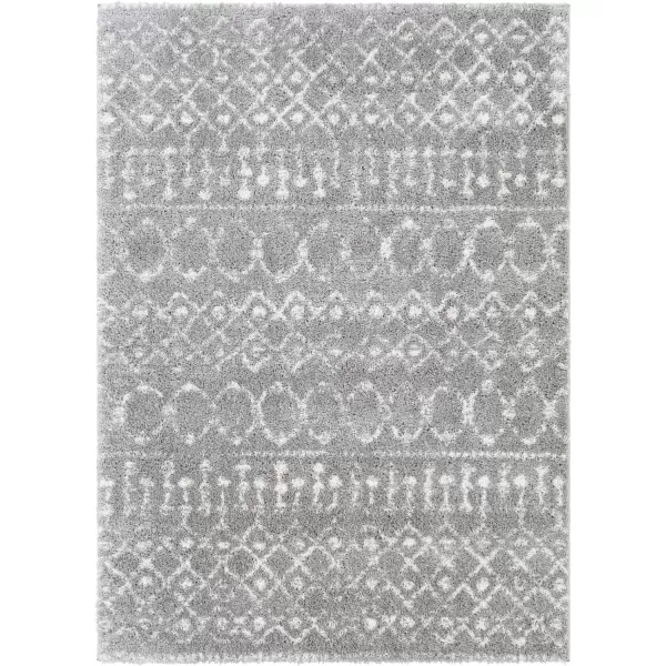 Artistic Weavers Anita Bohemian Shag Area Rug 53 x 73 CreamPale Pink53 x 73 Medium Gray