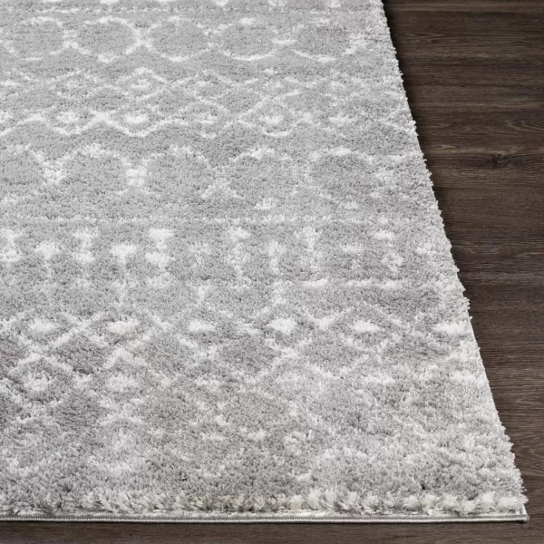 Artistic Weavers Anita Bohemian Shag Area Rug 53 x 73 CreamPale Pink53 x 73 Medium Gray