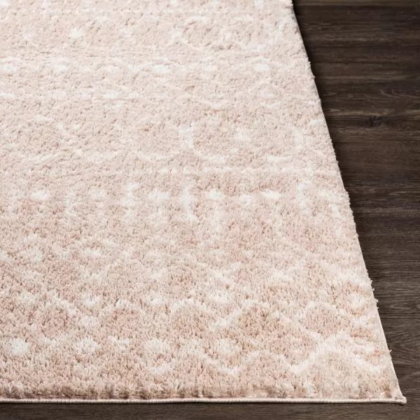 Artistic Weavers Anita Bohemian Shag Area Rug 53 x 73 CreamPale Pink67 x 9 Blush