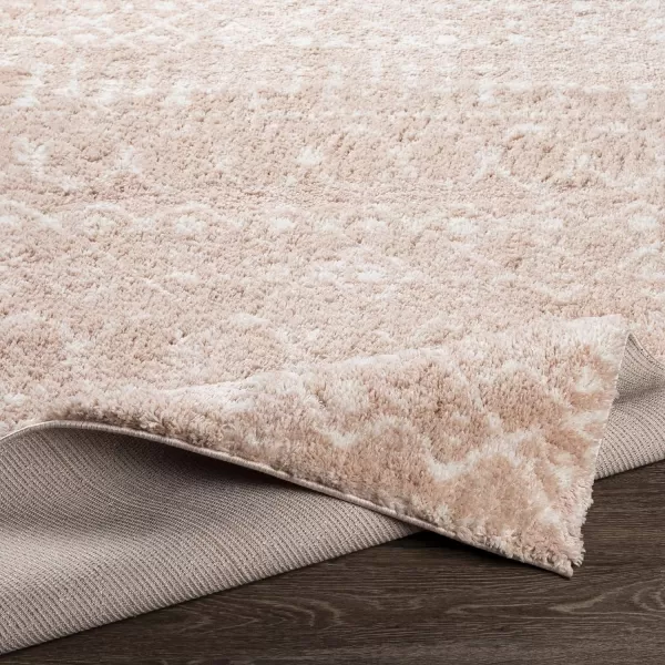 Artistic Weavers Anita Bohemian Shag Area Rug 53 x 73 CreamPale Pink67 x 9 Blush