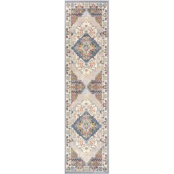 Artistic Weavers Anja Oriental Medallion Area Rug67 SquareGreyGrey 27 x 10