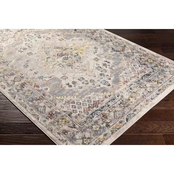 Artistic Weavers Anja Oriental Medallion Area Rug67 SquareGreyTaupe 27 x 10