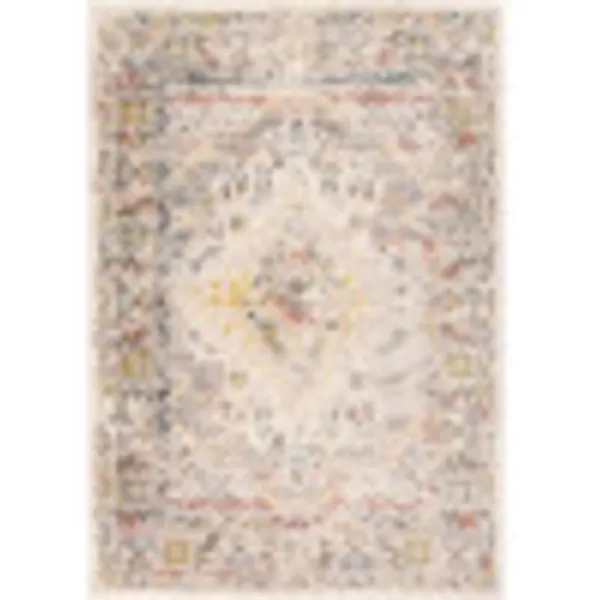 Artistic Weavers Anja Oriental Medallion Area Rug67 SquareGreyTaupe 52 x 7