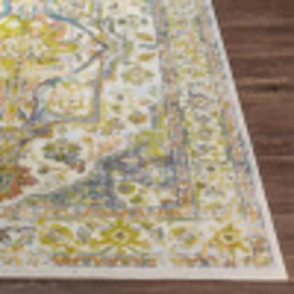 Artistic Weavers Arae GreenLight Blue Area Rug 2 x 353 x 73 Green  Light Blue