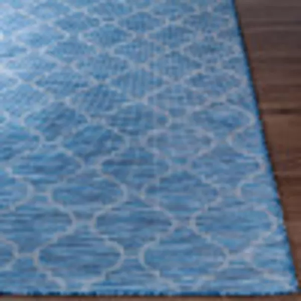 Artistic Weavers Ariane Outdoor Traditional Area Rug 51 x 7 Blue26 x 4 Blue