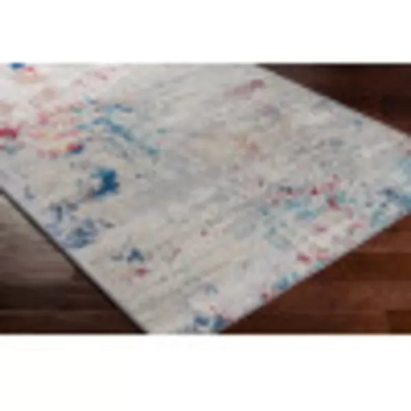 Artistic Weavers Arti Modern Abstract Area Rug67 SquareDark BlueAquaBlueDark Red 8 ft 10 in x 12 ft 3 in