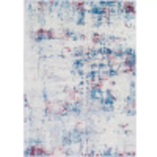 Artistic Weavers Arti Modern Abstract Area Rug67 SquareDark BlueAquaBlueGarnet 5 ft 3 in x 7 ft 3 in