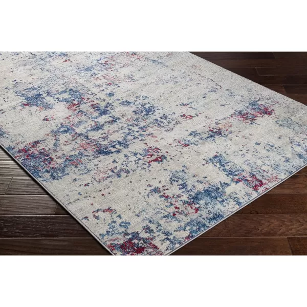 Artistic Weavers Arti Modern Abstract Area Rug67 SquareDark BlueAquaBlueGarnet 6 ft 7 in x 9 ft 6 in