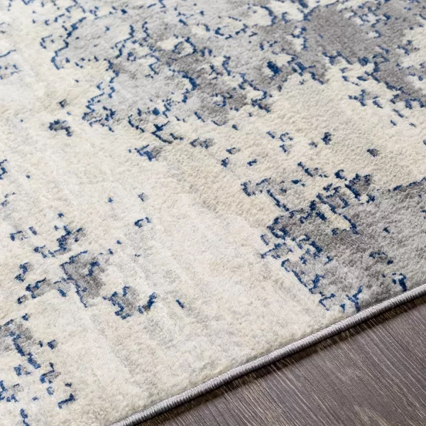 Artistic Weavers Arti Modern Abstract Area Rug67 SquareDark BlueAquaCharcoalDark Blue 6 ft 7 in x 9 ft 6 in