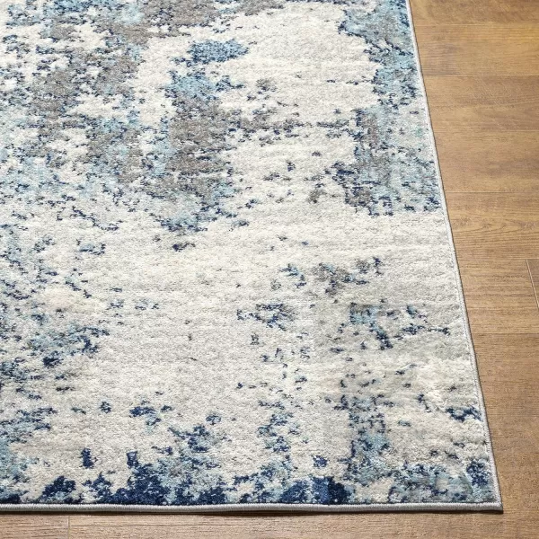 Artistic Weavers Arti Modern Abstract Area Rug67 SquareDark BlueAquaDark BlueAqua 2 ft 7 in x 12 ft