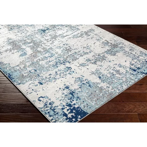 Artistic Weavers Arti Modern Abstract Area Rug67 SquareDark BlueAquaDark BlueAqua 2 ft 7 in x 12 ft