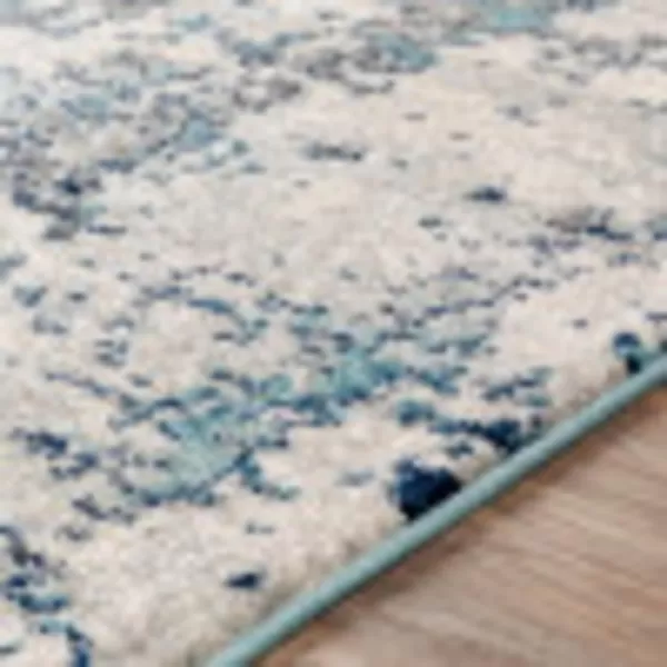 Artistic Weavers Arti Modern Abstract Area Rug67 SquareDark BlueAquaDark BlueAqua 2 ft 7 in x 7 ft 3 in