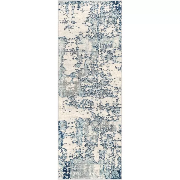 Artistic Weavers Arti Modern Abstract Area Rug67 SquareDark BlueAquaDark BlueAqua 2 ft 7 in x 7 ft 3 in