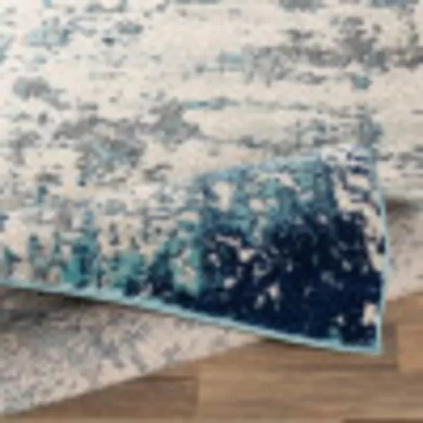 Artistic Weavers Arti Modern Abstract Area Rug67 SquareDark BlueAquaDark BlueAqua 6 ft 7 in Square