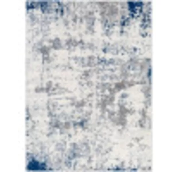 Artistic Weavers Arti Modern Abstract Area Rug67 SquareDark BlueAquaDark BlueGray 5 ft 3 in x 7 ft 3 in