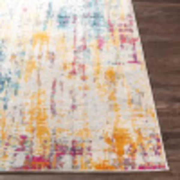 Artistic Weavers Arti Modern Abstract Area Rug67 SquareDark BlueAquaMulti Color 5 ft 3 in x 7 ft 1 in