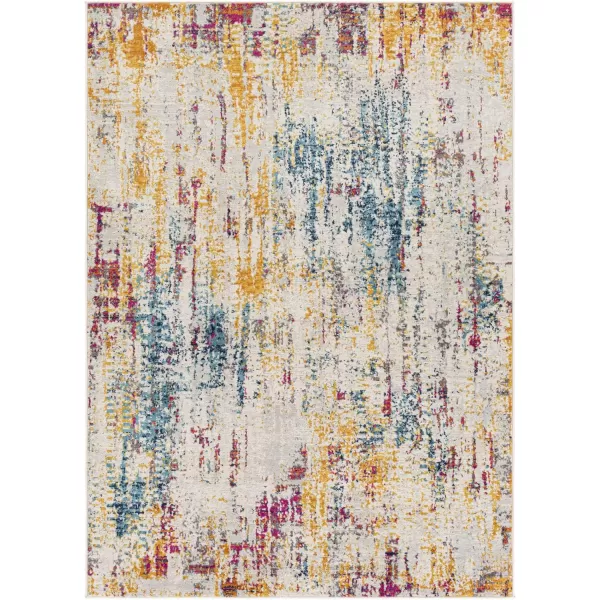 Artistic Weavers Arti Modern Abstract Area Rug67 SquareDark BlueAquaMulti Color 9 ft x 12 ft 3 in