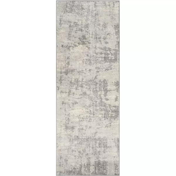 Artistic Weavers Arti Modern Abstract Area Rug67 SquareDark BlueAquaSilver Gray 2 ft 7 in x 7 ft 3 in