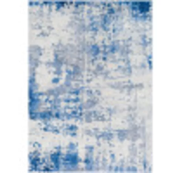 Artistic Weavers Arti Modern Abstract Area Rug67 SquareDark BlueAquaSky BlueGray 2 ft 7 in x 7 ft 3 in