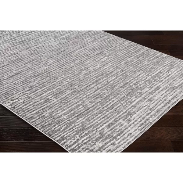 Artistic Weavers Ayana Modern Striped Area Rug 67 Square Charcoal27 x 73 Charcoal