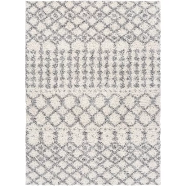 Artistic Weavers Beckett Moroccan Bohemian Area Rug 53 x 73 WhiteMedium GrayArtistic Weavers Beckett Moroccan Bohemian Area Rug 53 x 73 WhiteMedium Gray