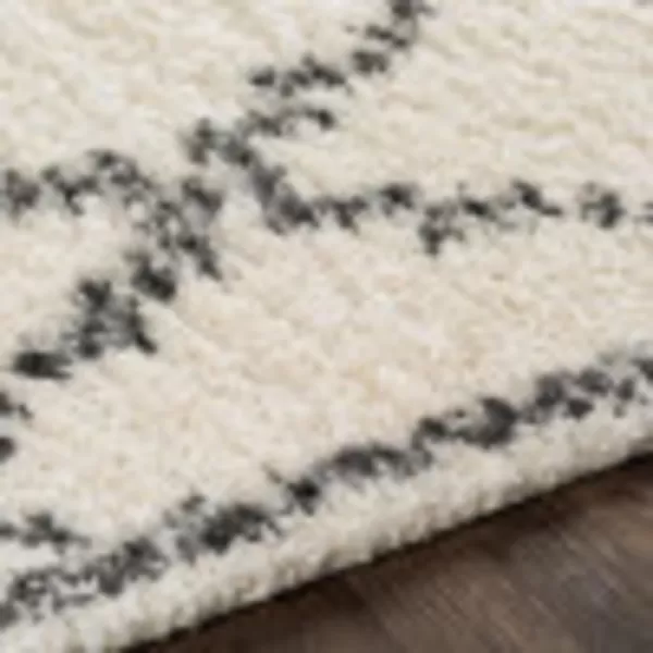 Artistic Weavers Beckett Plush Shag Area Rug 53 x 73 CreamCharcoalArtistic Weavers Beckett Plush Shag Area Rug 53 x 73 CreamCharcoal