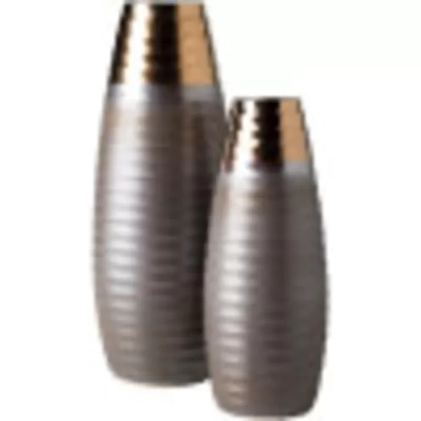 Artistic Weavers Bender Vases 16 H x 6 W x 6 D 12 H x 5 W x 5 D Dark BrownTaupeArtistic Weavers Bender Vases 16 H x 6 W x 6 D 12 H x 5 W x 5 D Dark BrownTaupe