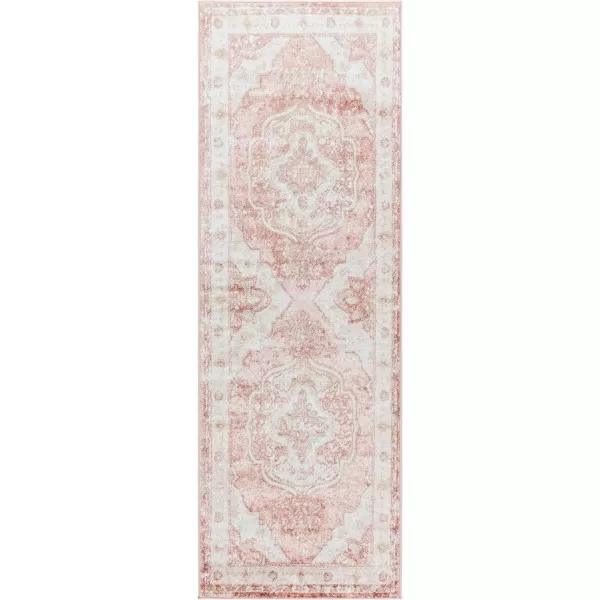 Artistic Weavers Bilal Traditional Medallion Area Rug 52 x 727 x 10 Rose