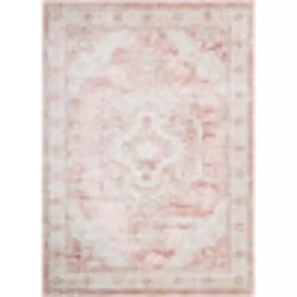 Artistic Weavers Bilal Traditional Medallion Area Rug 52 x 752 x 7 Rose