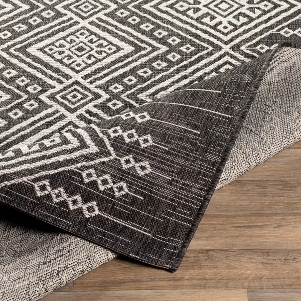 Artistic Weavers Birch Bohemian Outdoor Area Rug53 x 77Black2 x 211 Black