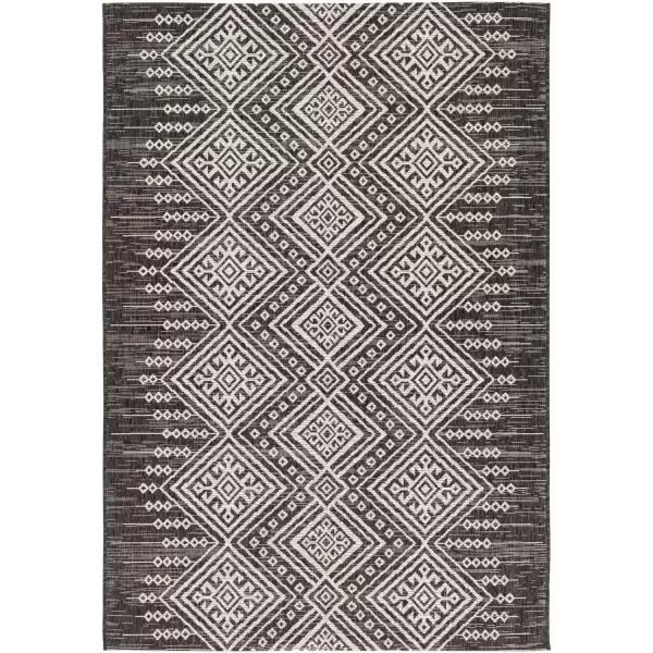 Artistic Weavers Birch Bohemian Outdoor Area Rug53 x 77Black2 x 211 Black