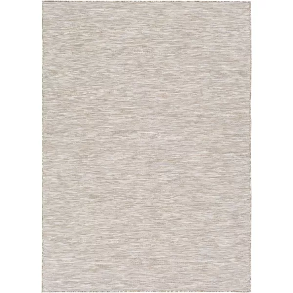 Artistic Weavers Birute Solid Outdoor Area Rug 53 x 73 Grey27 x 411 Camel