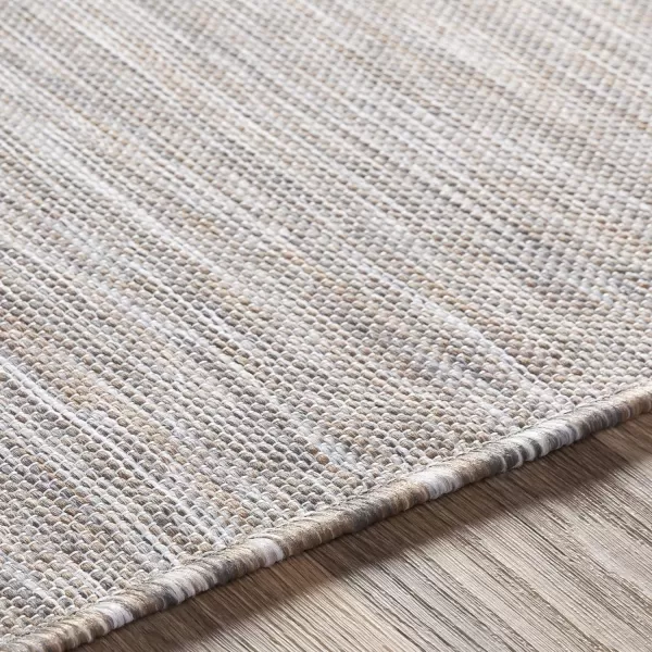 Artistic Weavers Birute Solid Outdoor Area Rug 53 x 73 Grey27 x 411 Camel