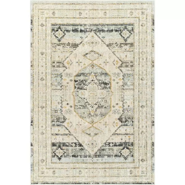 Artistic Weavers Bitlis Vintage Medallion Area Rug 53 x 7 GrayGrey 53 x 7