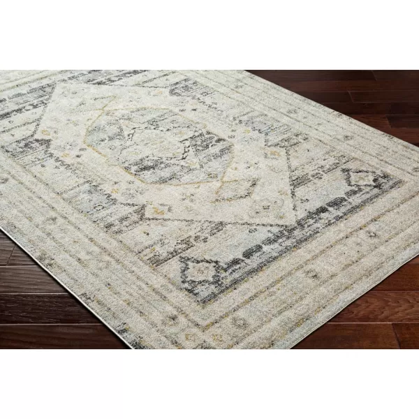 Artistic Weavers Bitlis Vintage Medallion Area Rug 53 x 7 GrayGrey 53 x 7